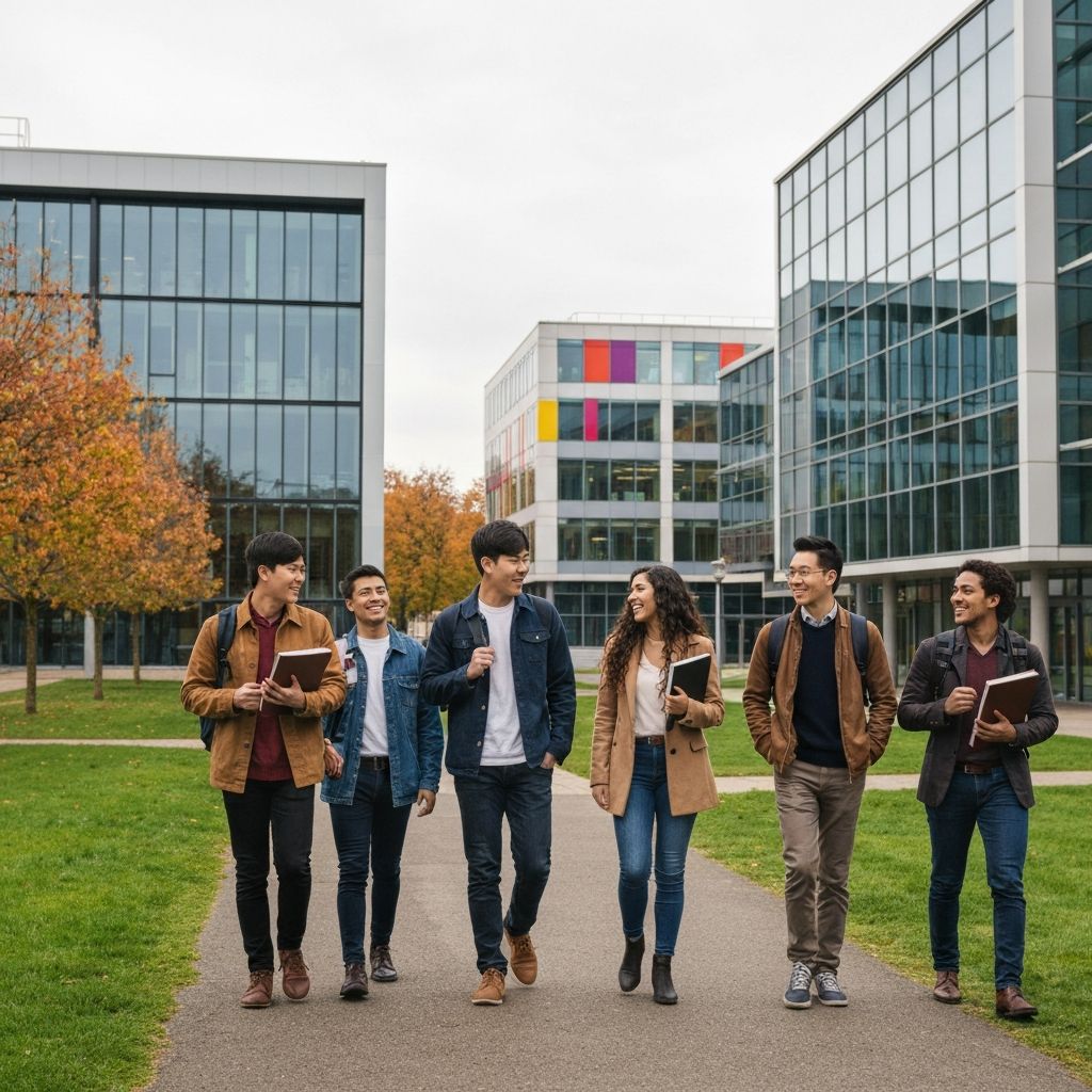 Students on campus